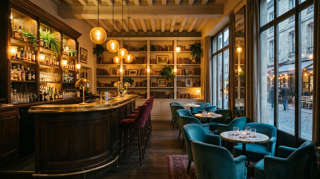 Le bar — le bar-salon
